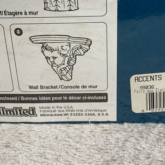 Wee Craft Corbel Shelf Bracket Unfinished New White Plaster Acanthus Leaf Design - Picture 8 of 11